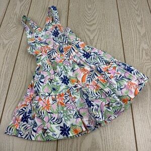 Polo Ralph Lauren Toddler Girls Fish Tropical-Print Linen-Cotton Dress 2T $85